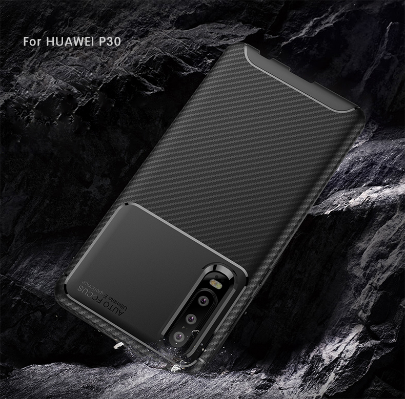 Case Huawei P30 # Pre-Order * เคสคาร์บอนไฟเบอร์ ส่วนด้านในออกแบบระบายความร้อน *