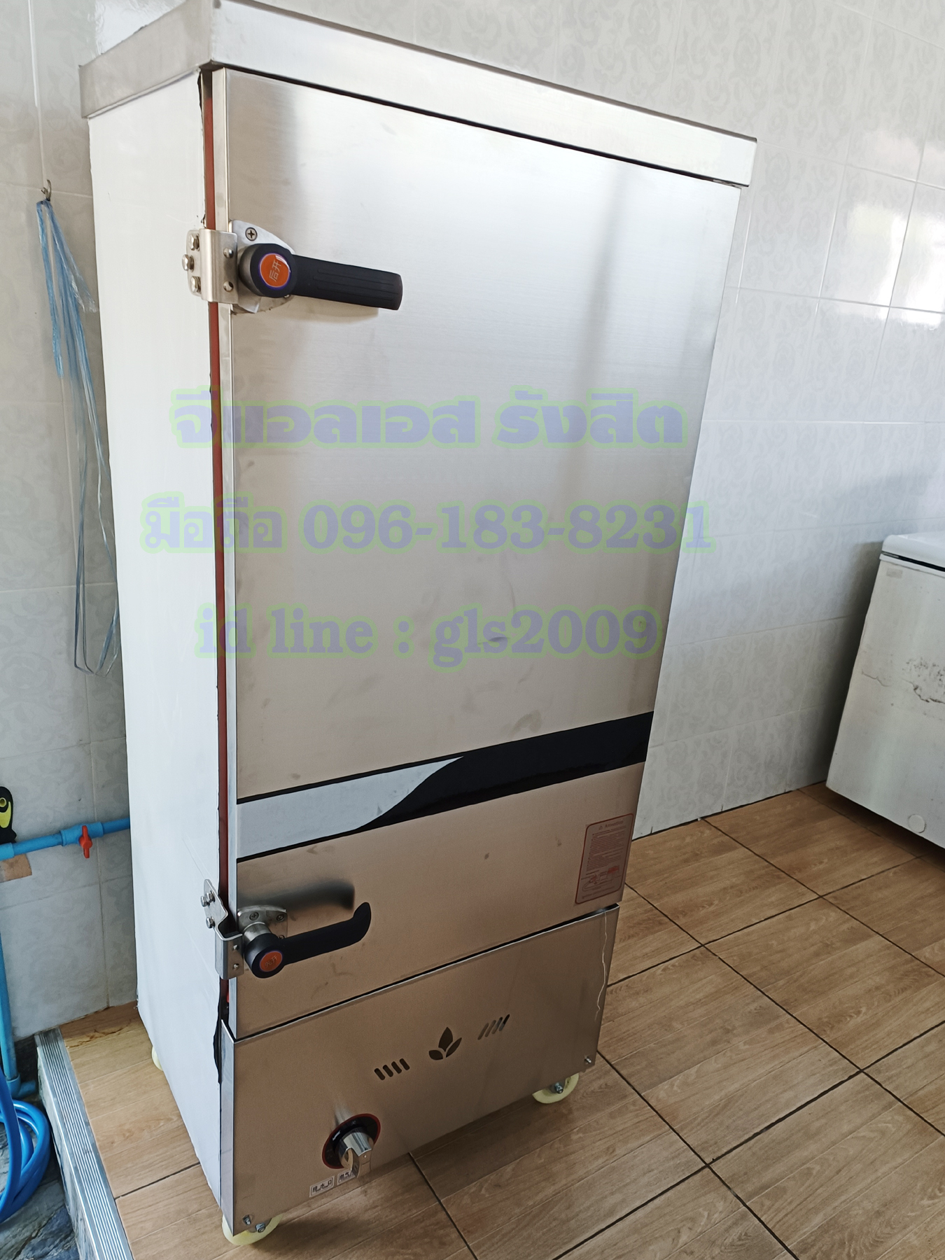 ตู้หุงข้าวไอน้ำ12ถาดใช้แก๊ส