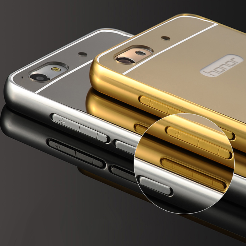 Case Huawei G-Play Mini / Pre-order * เคสโลหะ 2in1 กรอบเหมือนกระจก *