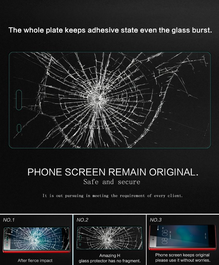 กระจกหน้านิรภัย + ฟิล์มหลัง NILLKIN Amazing H Lenovo VIBE Shot / Pre-order