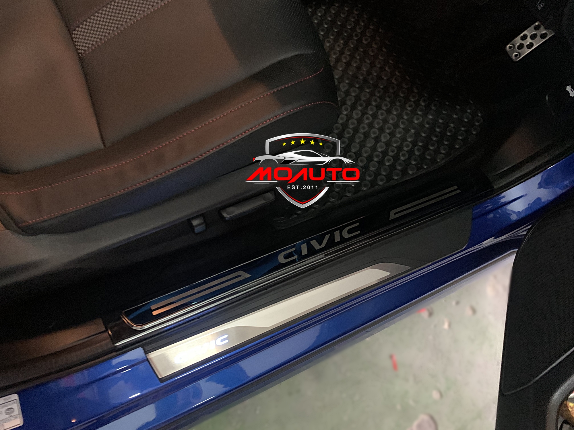 สคับเพลทภายใน Crystal Black CIVIC FC/FK/MC 2019