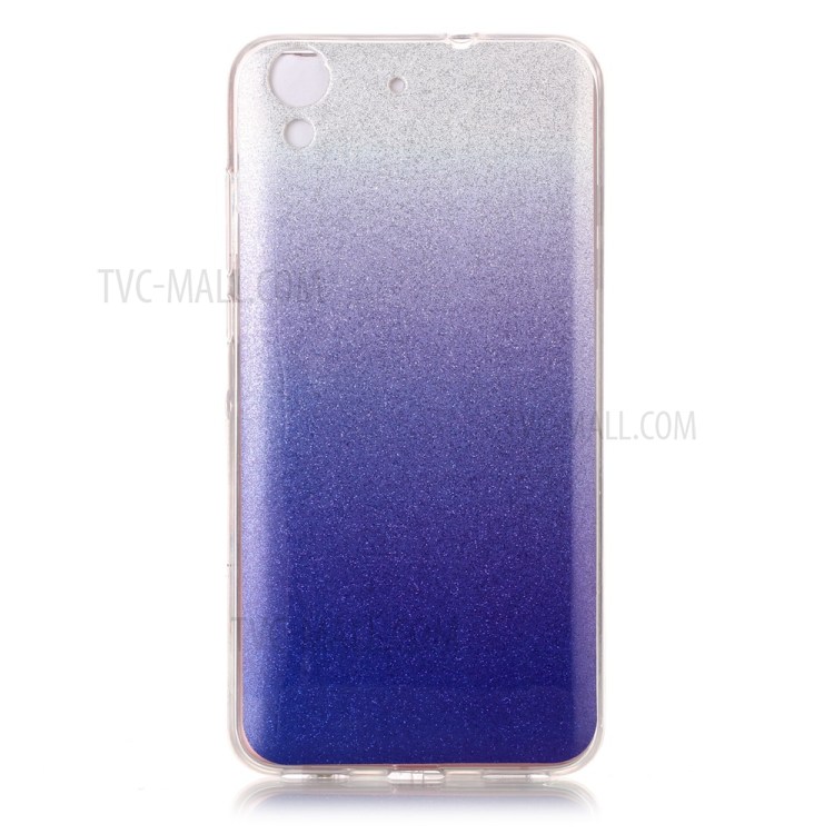 Case Huawei Y6ii / Pre-order * เคส TPU ซอฟท์ พื้นผิวมันวาวฝังตัวอยู่กับผงแวว *