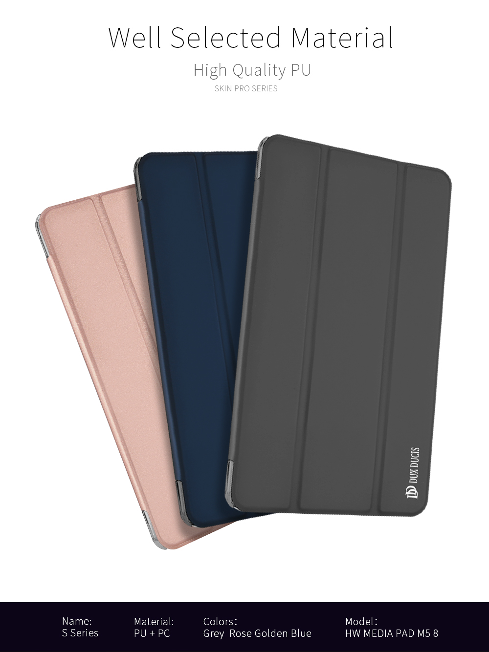 Case Huawei MediaPad M5 Pro / Pre-Order * เคส DUX DUCIS นี้มีรูปแบบธุรกิจที่เรียบง่ายและมีโครงสร้างที่เพรียวบาง *