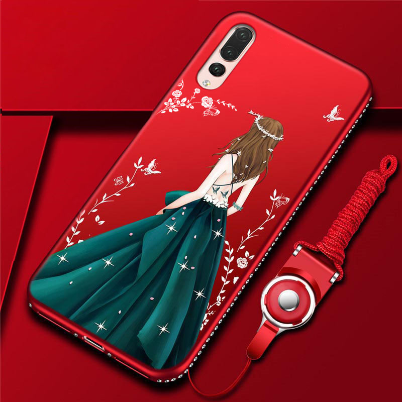 Case Huawei P20 Pro / Pre-order * 3D เพชร TPU ซิลิโคนอ่อนนุ่ม การ์ตูนน่ารัก + สายคล้องคอ *