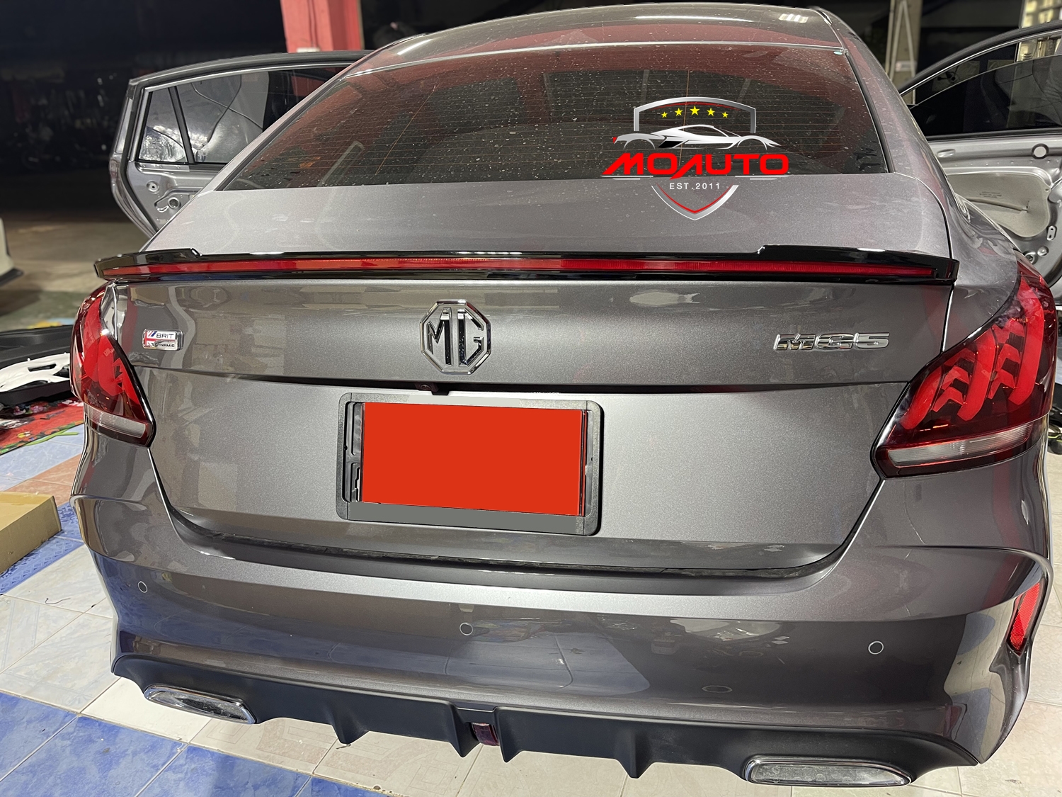สปอยเลอร์ฝากระโปรงท้าย LED MG5 2021-2023