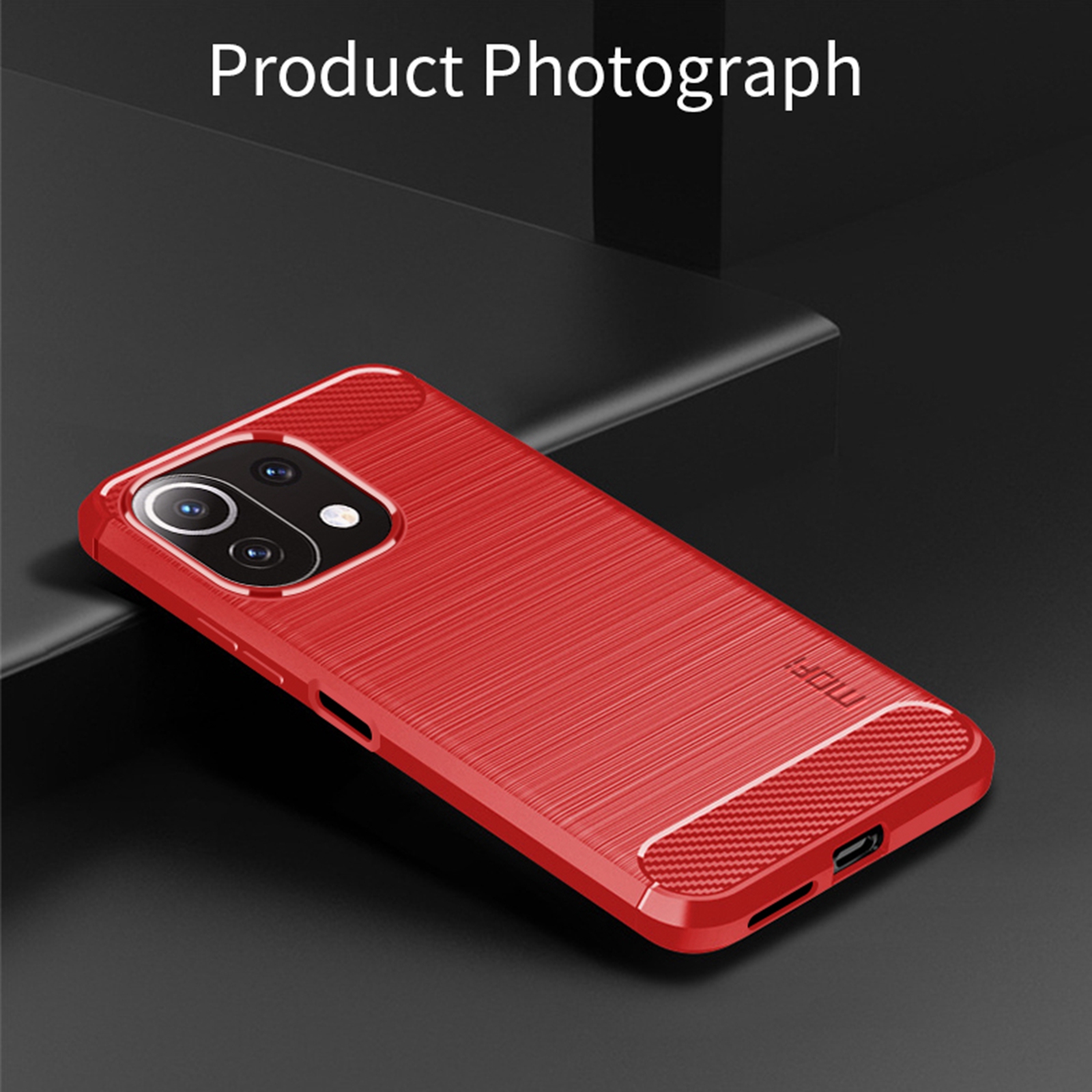 Case Xiaomi 11 Lite 5G # Pre-Order * MOFI คาร์บอนไฟเบอร์ Brushed Soft TPU Cover *