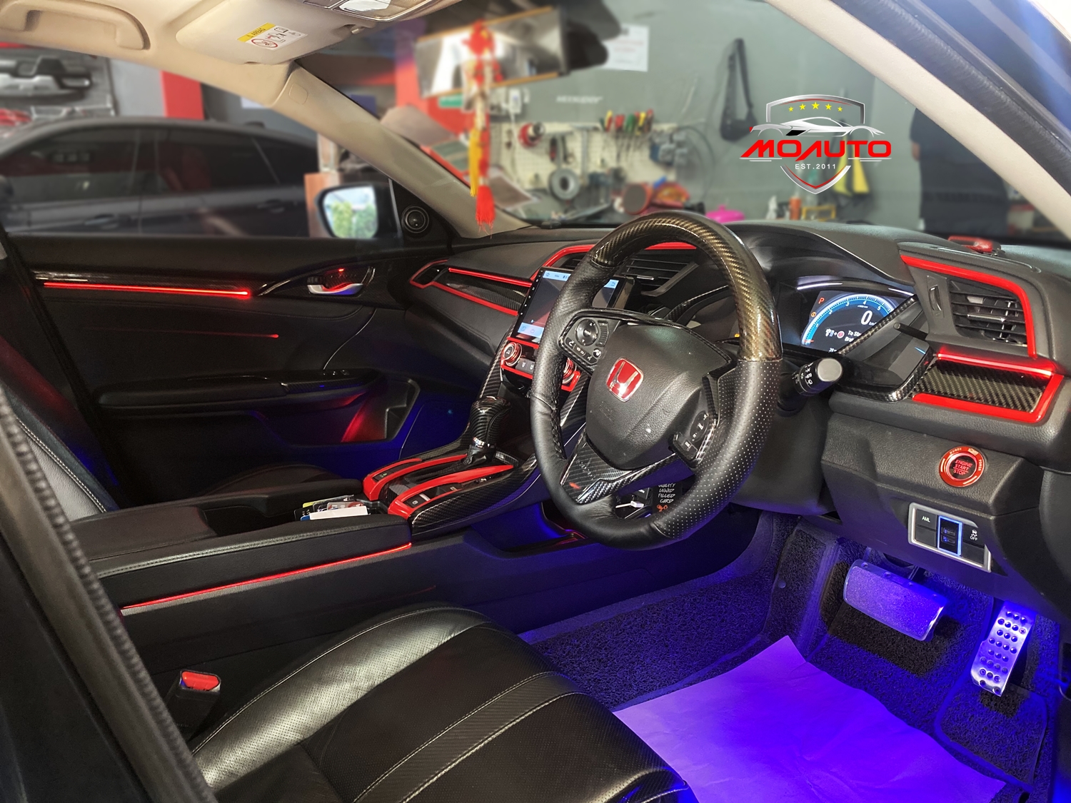 ไฟ Ambient light ตรงรุ่น V1 CIVIC FC / FK