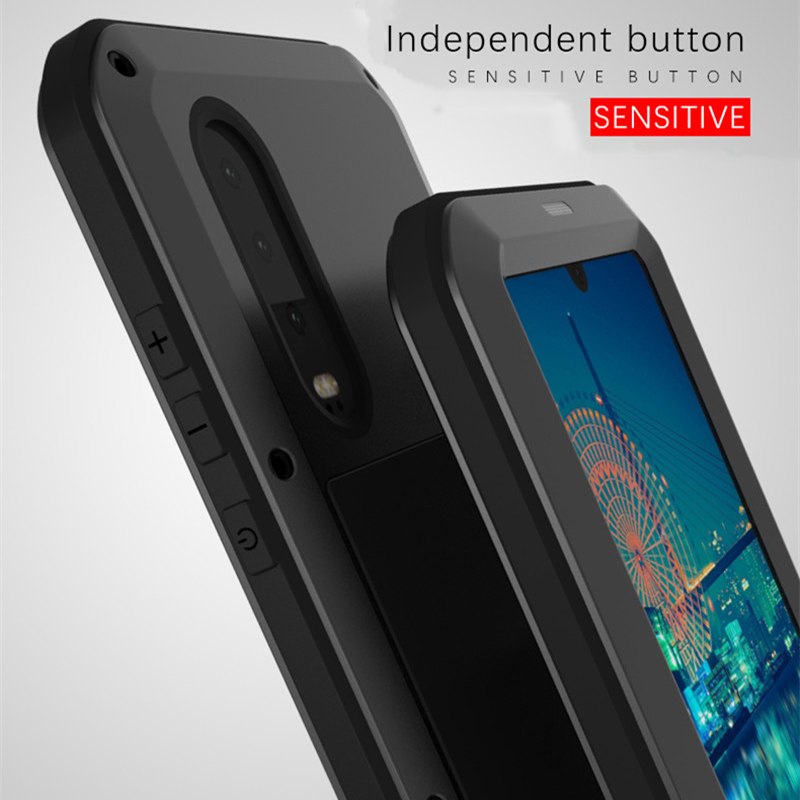 Case Huawei P30 / Pre-Order * LOVE MEI วัสดุ: โลหะ + TPU + กระจก คุณสมบัติกันน้ำกันกระแทกและกันฝุ่น *