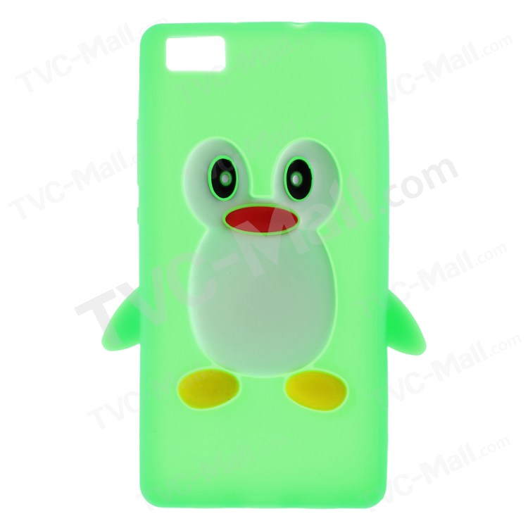 Case Huawei P8 Lite / Pre-order * 3D เพนกวินซิลิโคน *