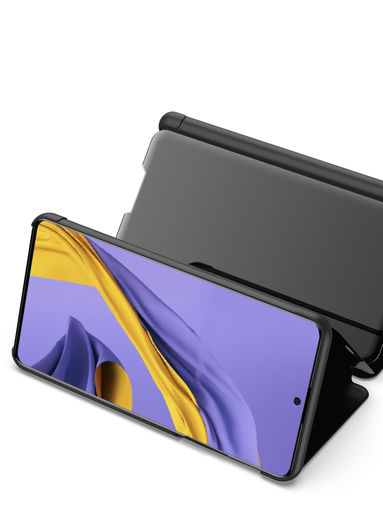 Case Samsung Galaxy A51 / Pre-order * เคสดูหน้าต่างกระจก ทำจากวัสดุหนัง PC + PU หน้าต่างโปร่งแสงเพื่อการดูข้อมูลที่ง่าย *