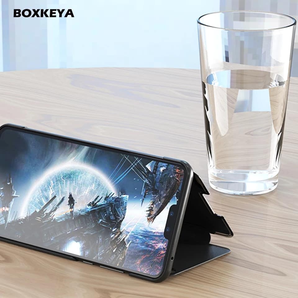 Case OPPO F11 Pro / Pre-Order * เคส View Mirror ปกกระจกมองหุ้มหนัง *