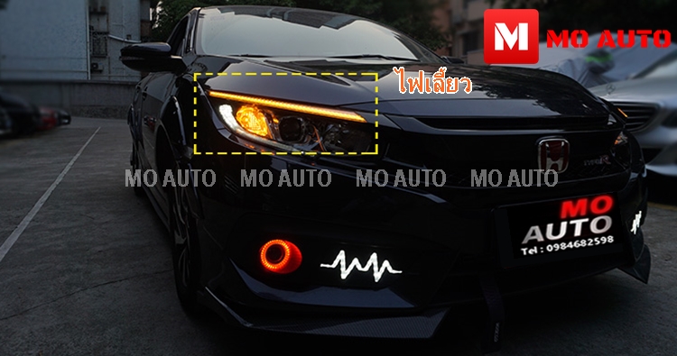 คิ้วไฟหน้า LED CIVIC FC / FK