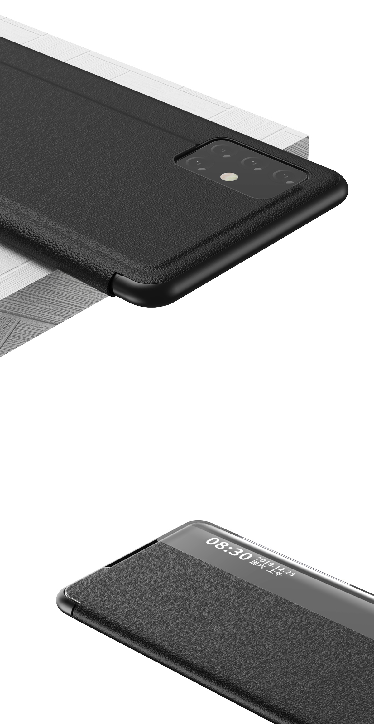 Case Samsung Galaxy A71 / Pre-order * ใหม่หน้าต่างดูยืนปกหนังสมาร์ท วัสดุที่มีคุณภาพการป้องกันเต็มรูปแบบและความรู้สึกสัมผัสที่ดี *