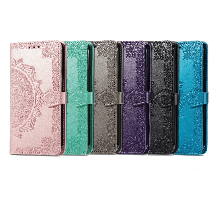 Case Vivo X70 Pro # Pre-orde * Mandala ลายนูนซองหนังแนวนอนพร้อมที่วางและช่องเสียบการ์ดและกระเป๋าสตางค์และเชือกเส้นเล็ก *