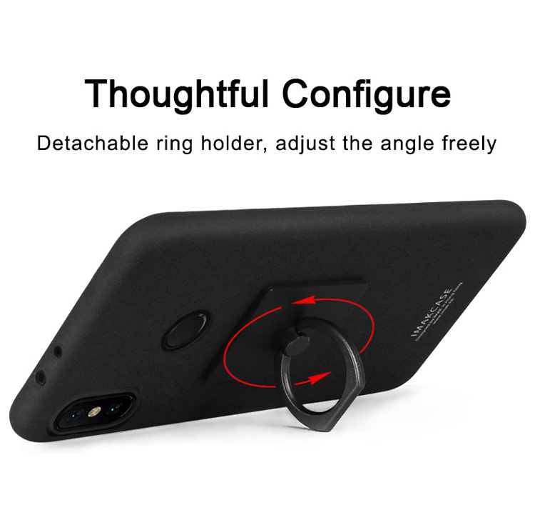 Case Xiaomi Mi A2 / Mi 6X / Pre-Order * IMAK Matte คาวบอยแหวน Grip Holder ฮาร์ดป้องกันโทรศัพท์กลับ Case + กันรอยหน้าจอ *