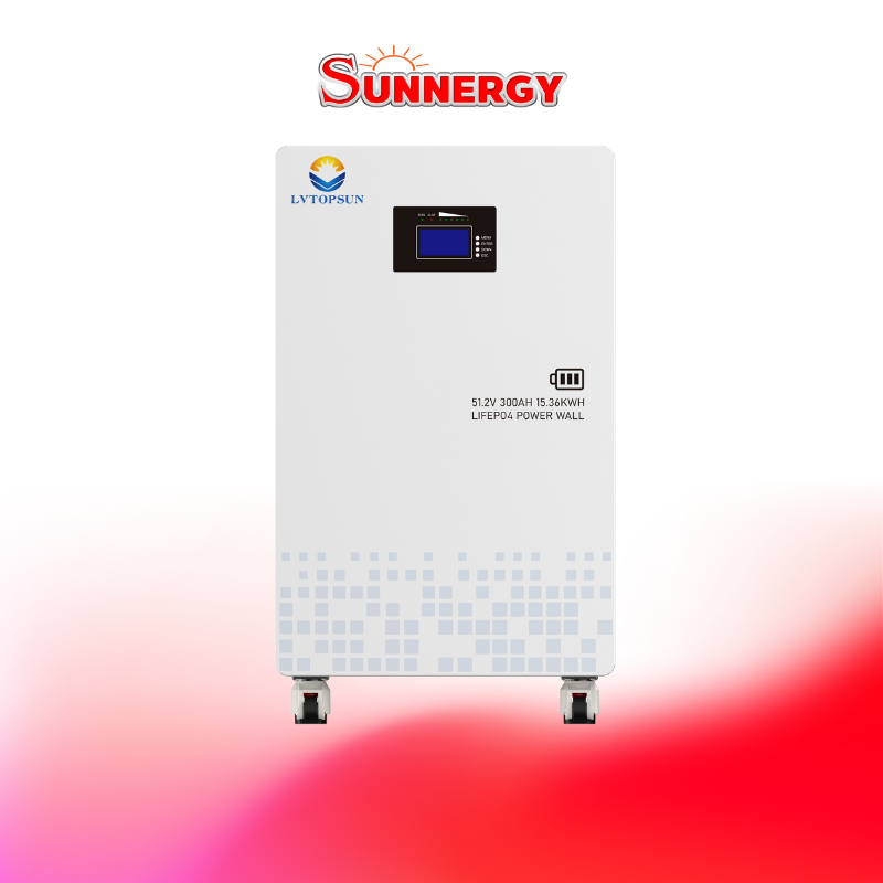 LVTOPSUN LVTS-512300 Battery LiFePO4 แบตเตอรี่โซล่าเซลล์ ชนิดลิเธียมฟอสเฟต 51.2V 300Ah