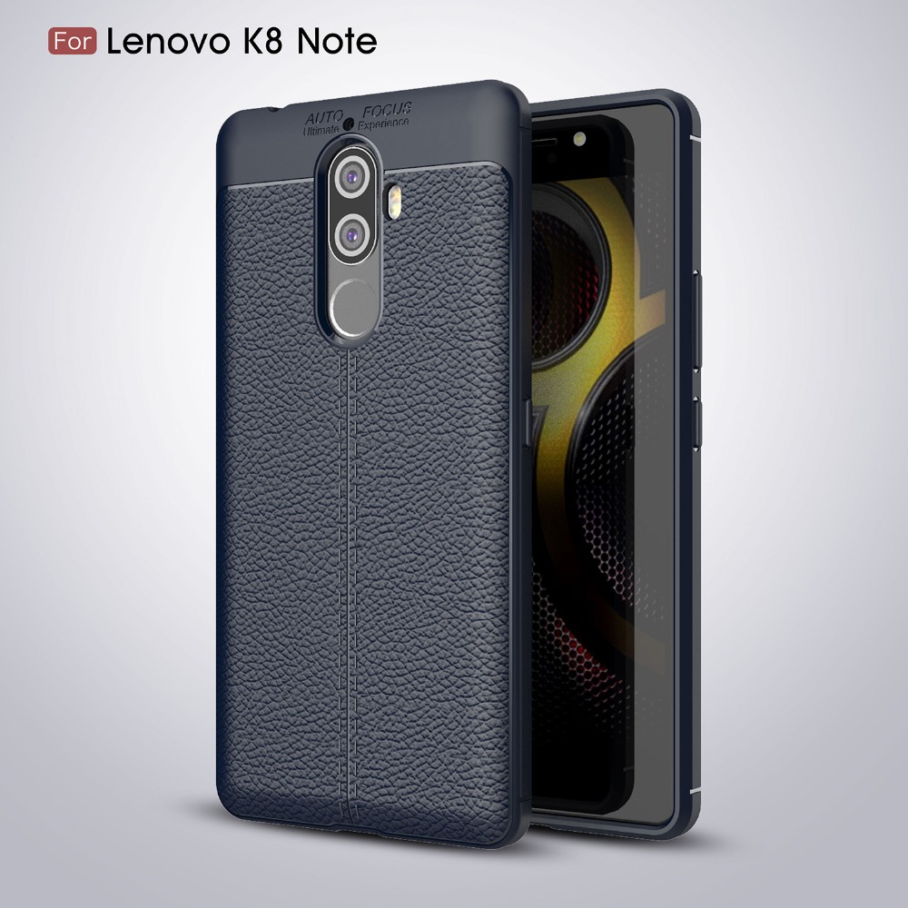 Case Lenovo K8 Note / Pre-order * เคสเนื้อลิ้นจี่หรูหราผิวนุ่ม Dorp กันกระแทก *