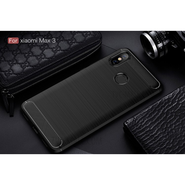 Case Xiaomi Mi Max 3 / Pre-Order * เคส TPU แบบคาร์บอนไฟเบอร์ *