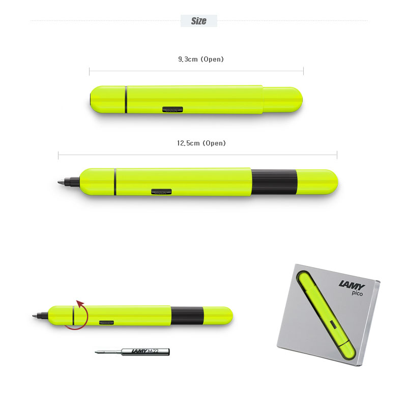 Lamy Pico Neon Yellow 2018 ballpoint pen Limited Edition