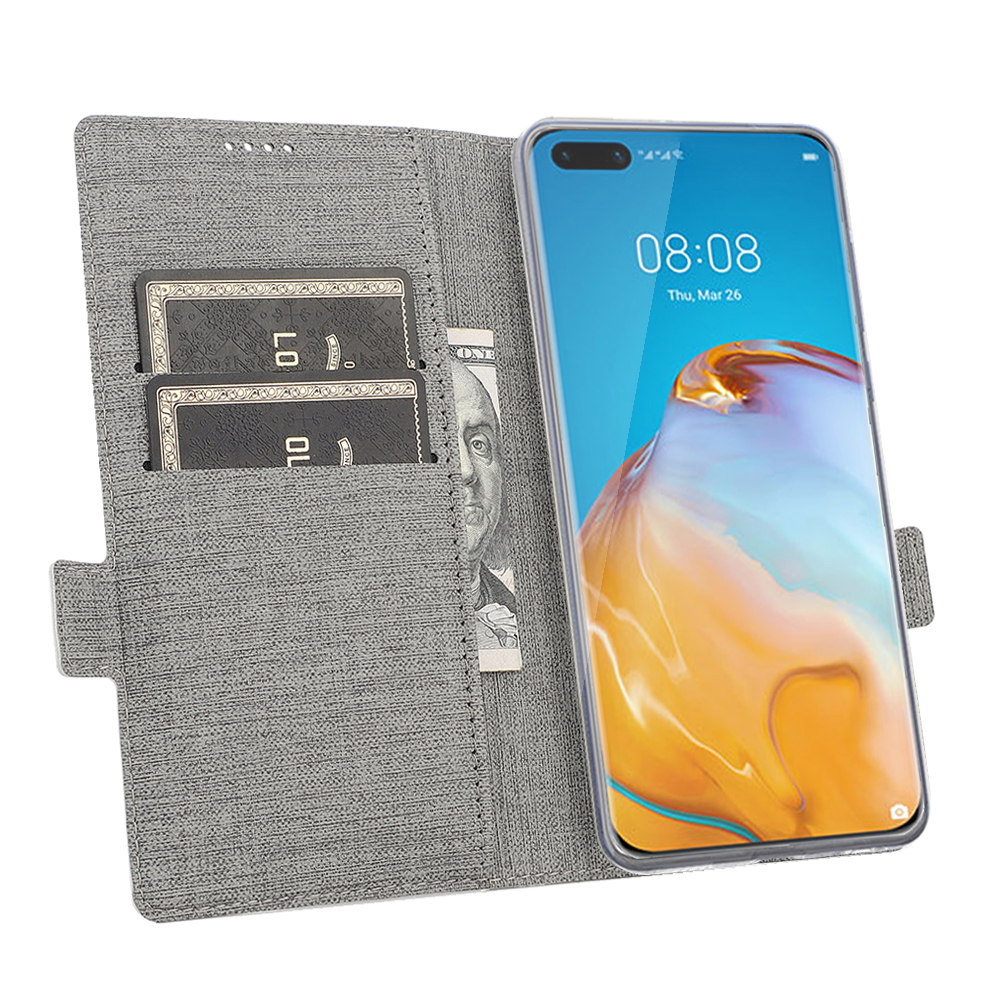 Case Huawei P40 Pro+ / Pre-order * VILI DMK ใช้หนัง PU คุณภาพดีและวัสดุ TPU พร้อมพื้นผิวไขว้ที่เรียบง่าย *