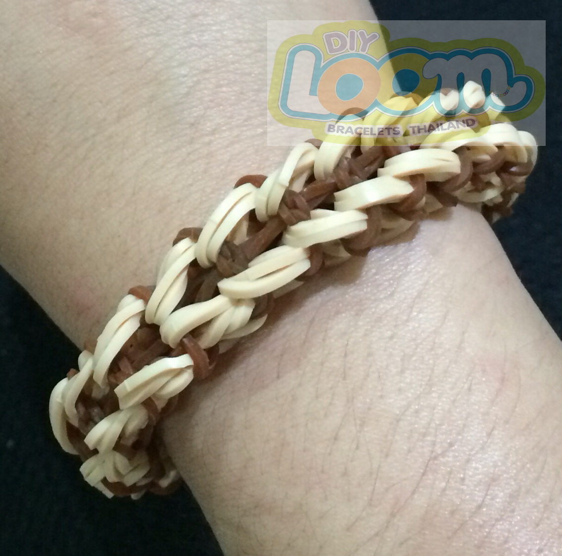 100% Silicone Loom Band สีช็อคโกแลต 600เส้น ( # 28 )