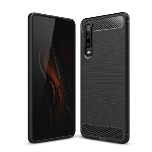 Case Huawei P30 # Pre-Order * เคส TPU กันกระแทกคาร์บอนไฟเบอร์เนื้อแปรงขัด *