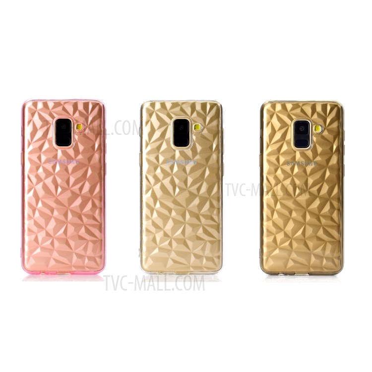 Case Samsung Galaxy A8 (2018) / Pre-Order * 3D Diamond Grain Soft TPU *