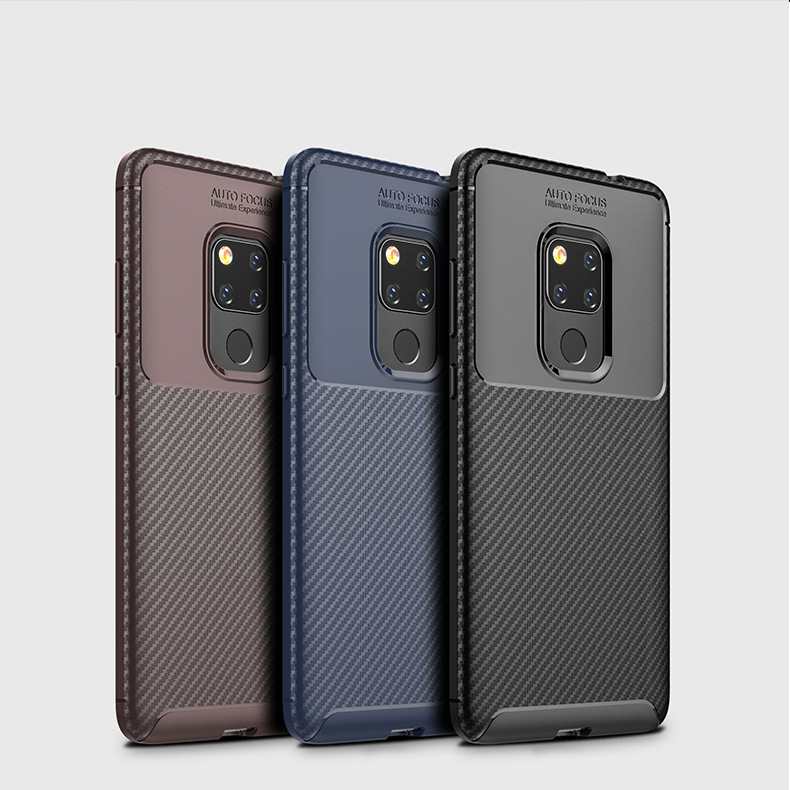 Case Huawei Mate 20 X / Pre-order * เคสคาร์บอนไฟเบอร์ ซอฟท์ซิลิโคน *