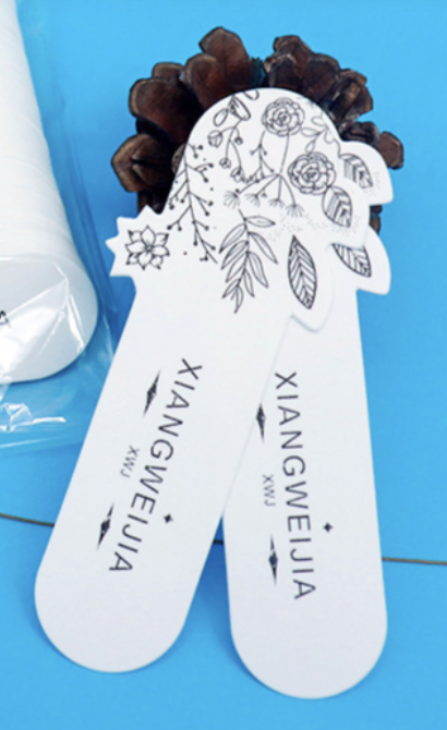 กระดาษเทสน้ำหอม สีขาว ลายดอกไม้ 100 ชิ้น 005039 (ไม่มีสกรีนตรงกลาง)