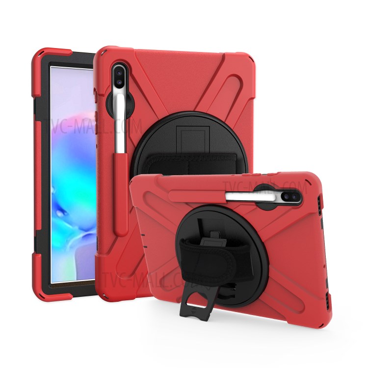 Case Samsung Galaxy Tab S6 / พรีออเดอร์ * เคส X-Shape PC + TPU Combo พร้อมสายคล้องมือ *