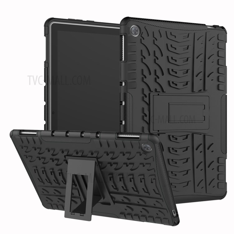 Case Huawei MediaPad M5 Lite 10' #พร้อมส่ง * รูปแบบยางเท่ด้วยการออกแบบเว้า - นูน PC + soft TPU = การป้องกันสองชั้น *