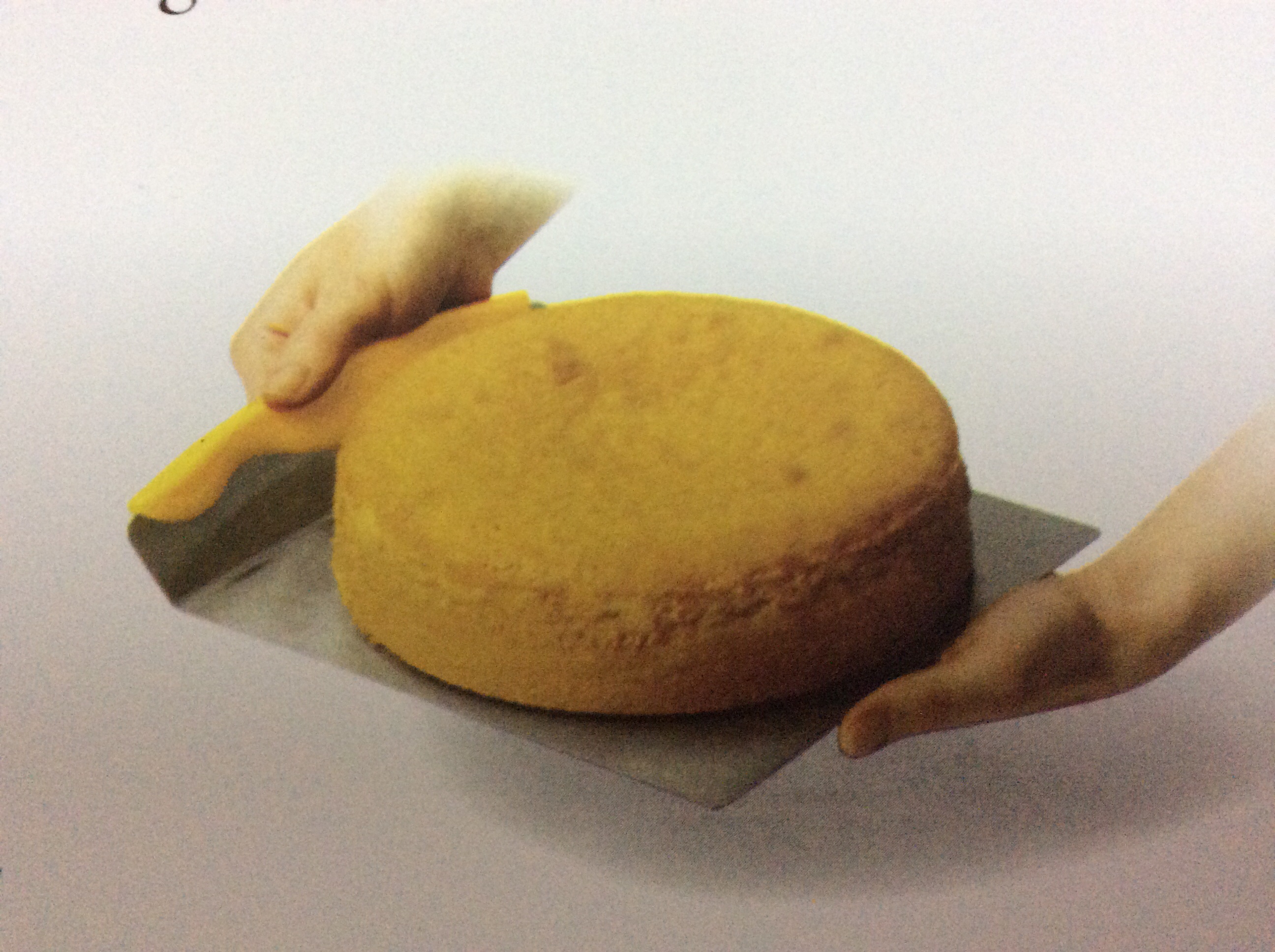 BAK045 Cake lifter ที่ยกเค้ก ย้ายเค้ก แผ่นเคลื่อนย้ายเค้ก แผ่นยกเค้ก ** ด้ามจับสีม่วง***