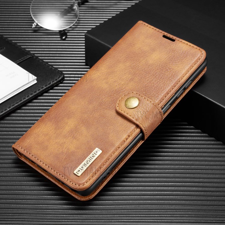 Case Samsung Galaxy Note 10 Lite / Pre-Order * DG.MING แบบถอดออกได้ 2-in-1 Split Leather Wallet Shell + PC Back Case *