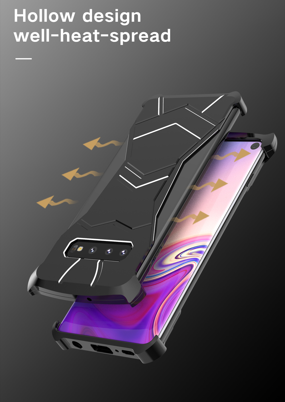 Case Samsung Galaxy S10 / Pre-Order * Panther กันกระแทกอลูมิเนียมปกหลัง วัสดุอลูมิเนียมบางพิเศษเพื่อความพอดีที่ไร้รอยต่อ *