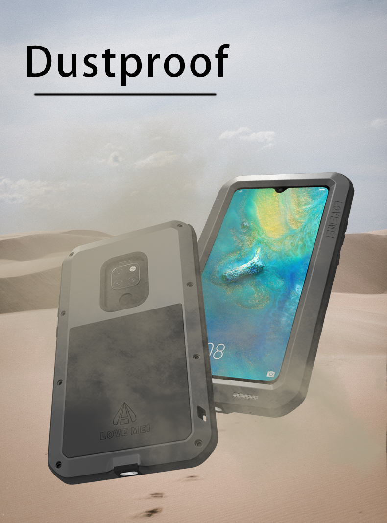Case Huawei Mate 20 / Pre-order * LOVE MEI วัสดุ: โลหะ + ซิลิโคน มีคุณสมบัติกันกระแทกป้องกันฝุ่นละอองและมีคุณสมบัติกันน้ำ *