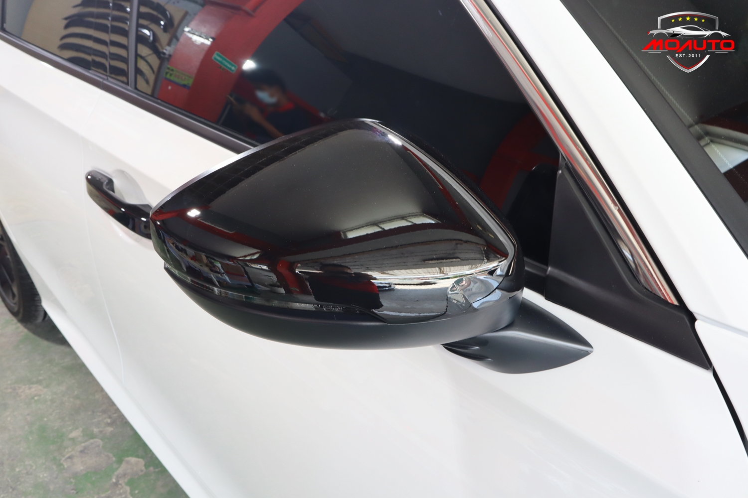 ฝากระจกมองข้างดำเงา RS แท้ศูนย์ CIVIC FE