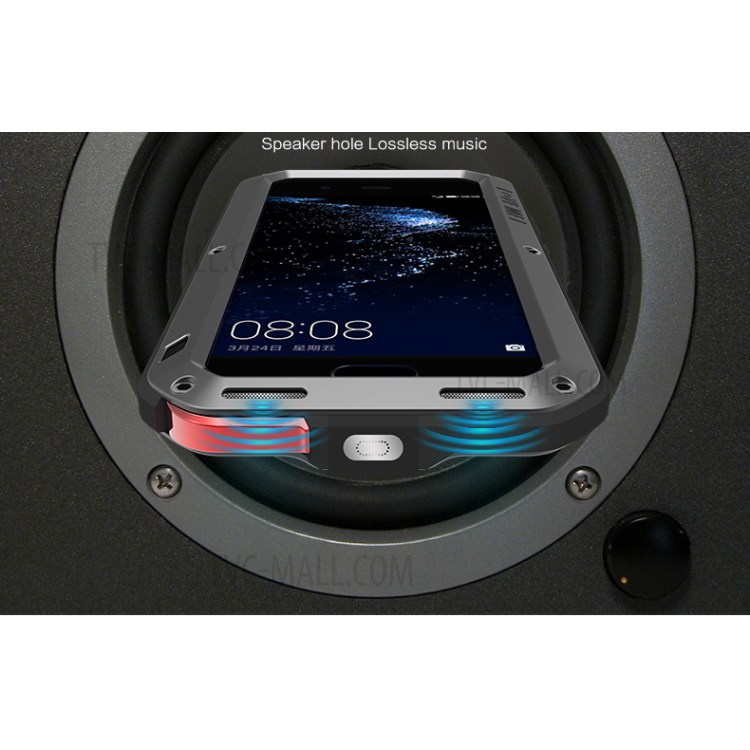 Case Huawei P10 / Pre-order * LOVE MEI วัสดุ: โลหะ + ซิลิโคน + แก้วหุ้มเกราะ *