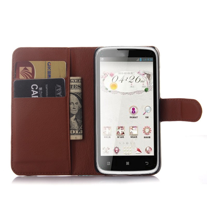 Case Lenovo A516 / Pre-order * เคสผิวลิ้นจี่ กระเป๋าสตางค์ซองหนัง PU *