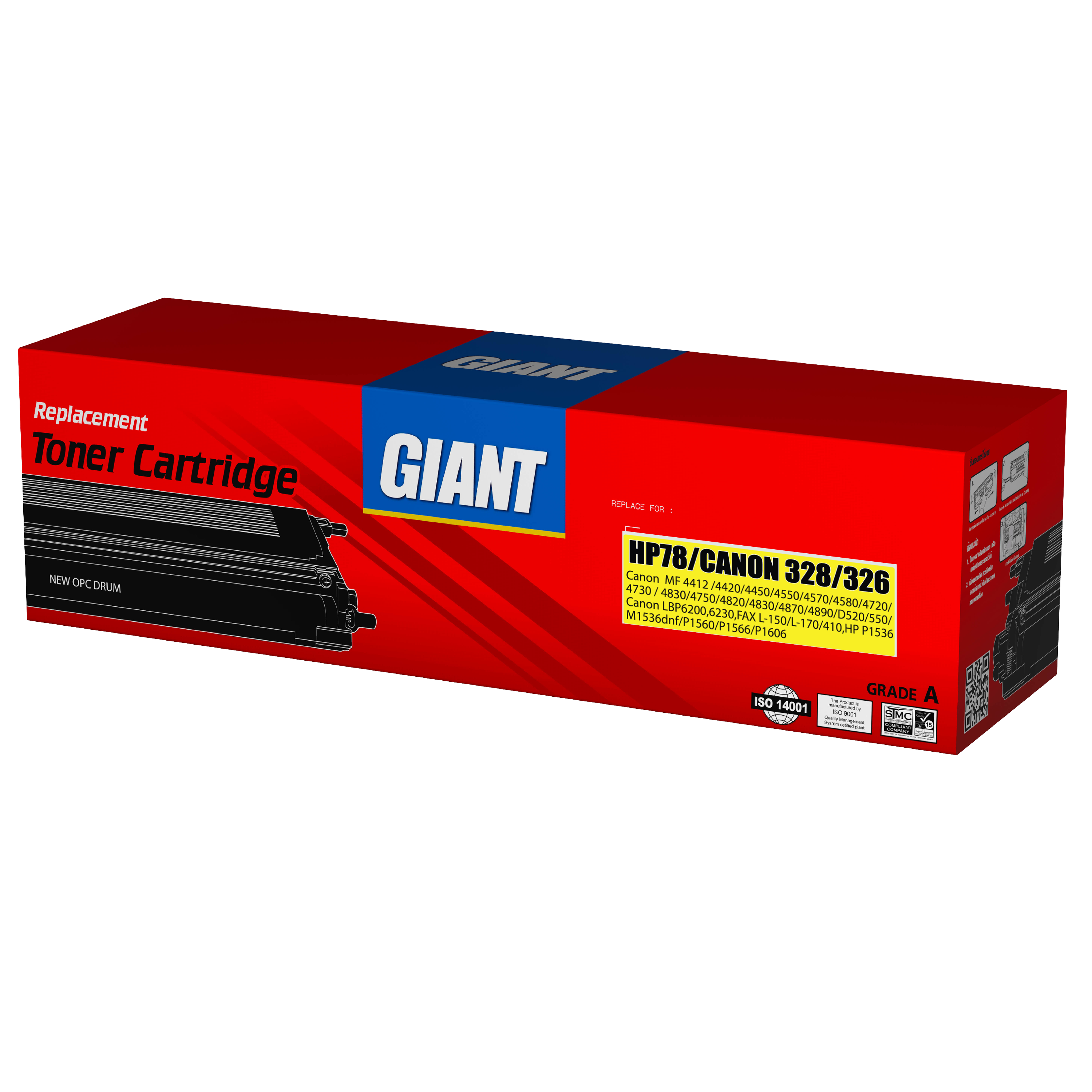 Giant Canon MF4550d ตลับหมึกเลเซอร์ดำ Cartridge 328 (Black)