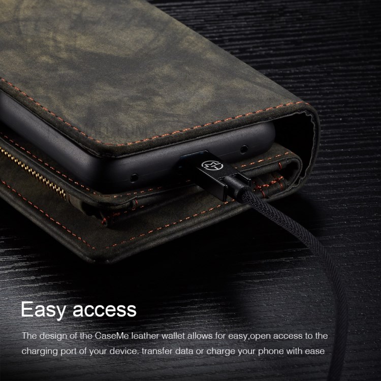 Case Huawei Mate 20 Pro / Pre-order * CASEME ปกหนังแยกกระเป๋าซิปอเนกประสงค์ 2-in-1 สไตล์ย้อนยุค *