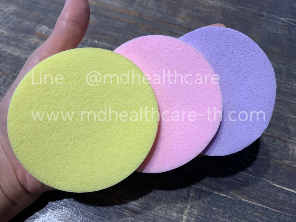 (12ชิ้น/แพ็ค) ฟองน้ำล้างหน้าอัดแท่ง กว้าง8cm*หนา0.7-0.8cm เนื้อนุ่ม เกรดA
