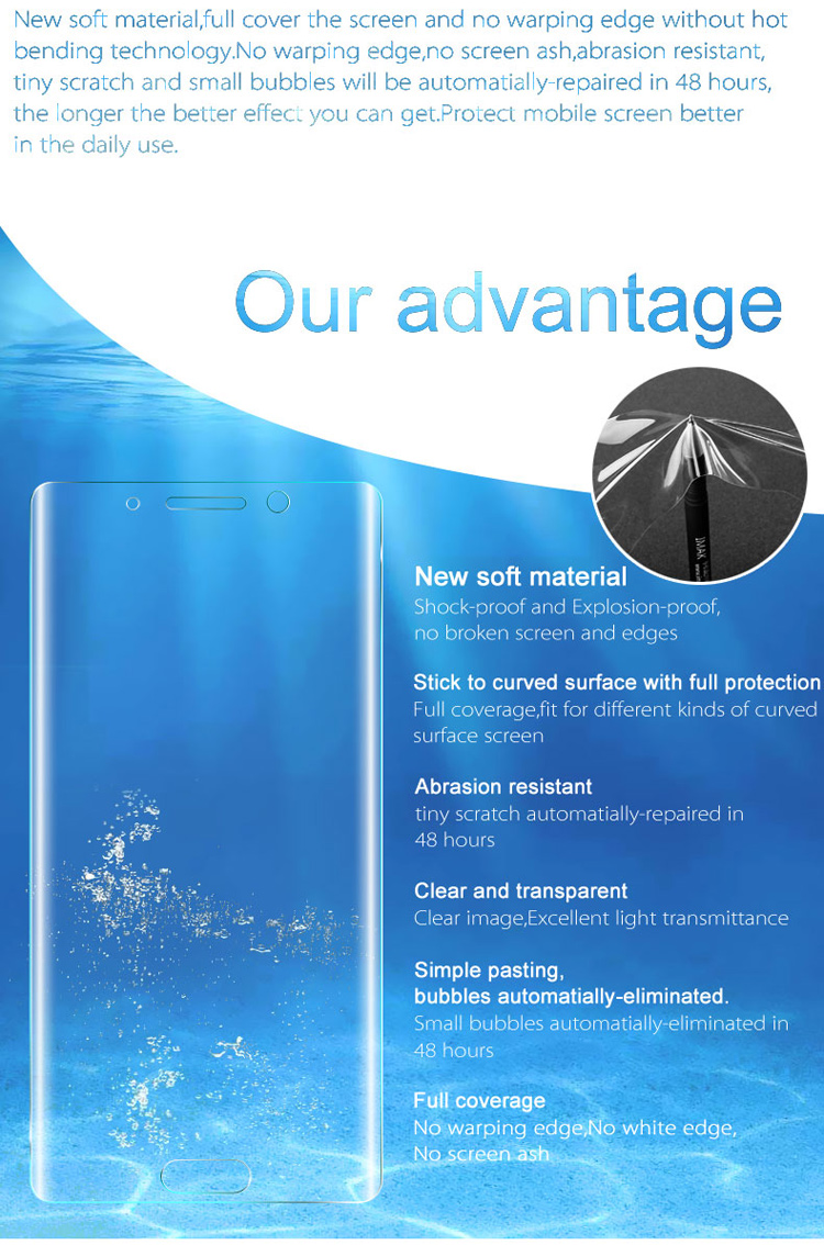 ฟิล์มกันรอย Huawei Mate 9 Pro / Pre-order * IMAK ระบบป้องกันภาพสั่นไหวแบบ Soft 3D - 2 ชิ้น *