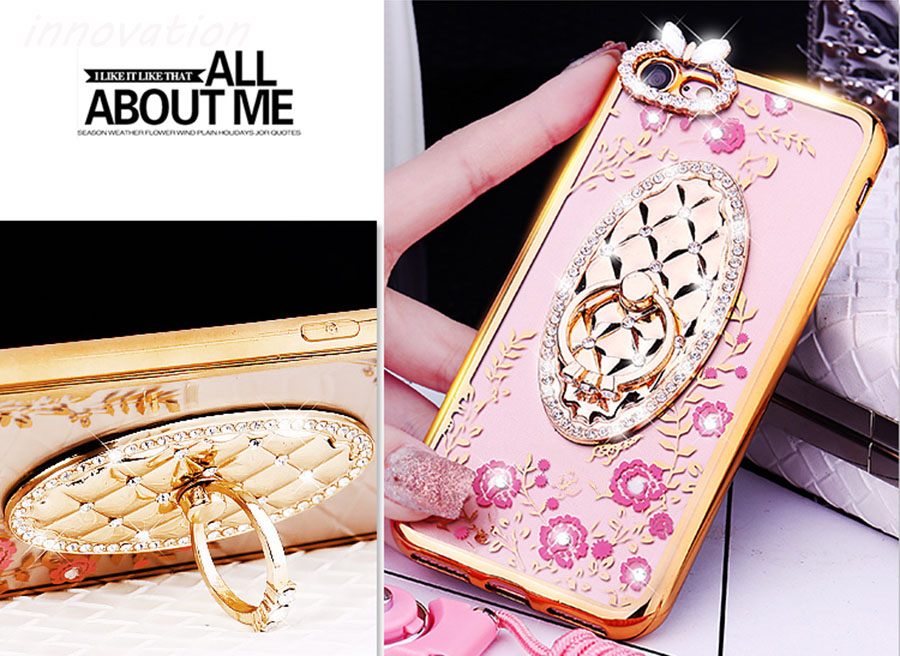 Case Huawei P10 Plus / Pre-order * เคสหรูหราเทคนิคการชุบทอง TPU ซิลิโคนอ่อนนุ่ม + แหวน *