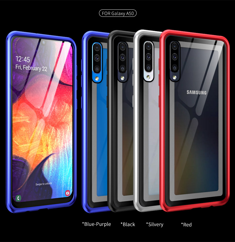 Case Samsung Galaxy A50/A50s/A30s / Pre-order * เคสกรอบโลหะ + กระจกปกหลังแม่เหล็กไฮบริด *