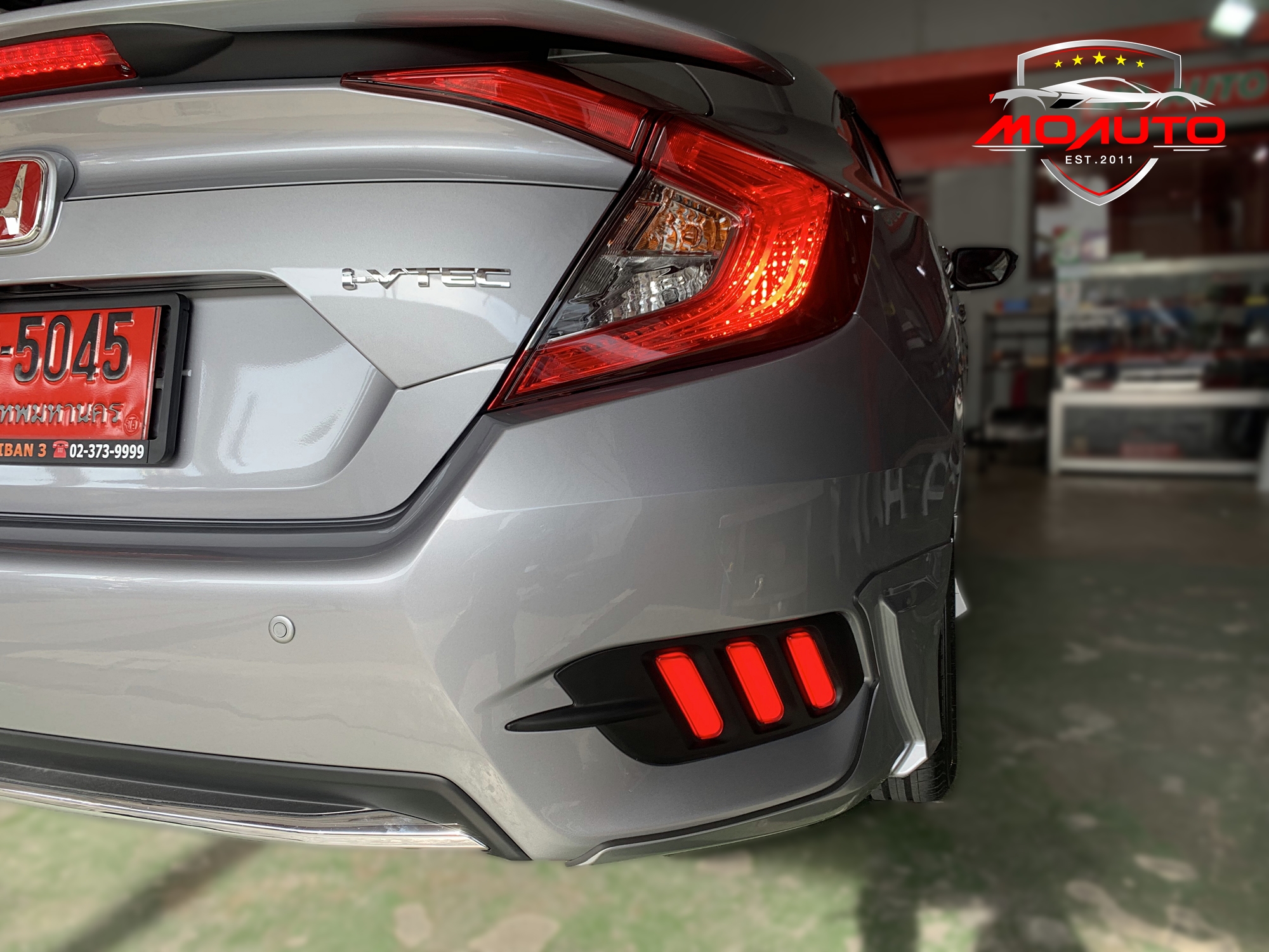 ไฟเบรคกันชนท้าย Mustang Style Civic FC 2016-2021