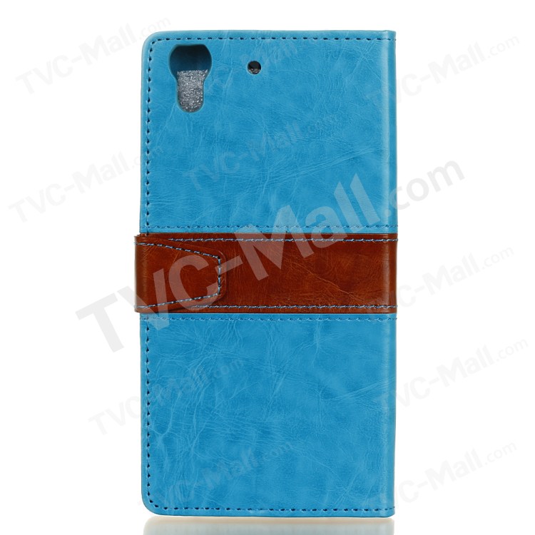 Case Huawei Y6 II / Pre-order * เคสผิวหนังม้า การออกแบบสีทูโทน *