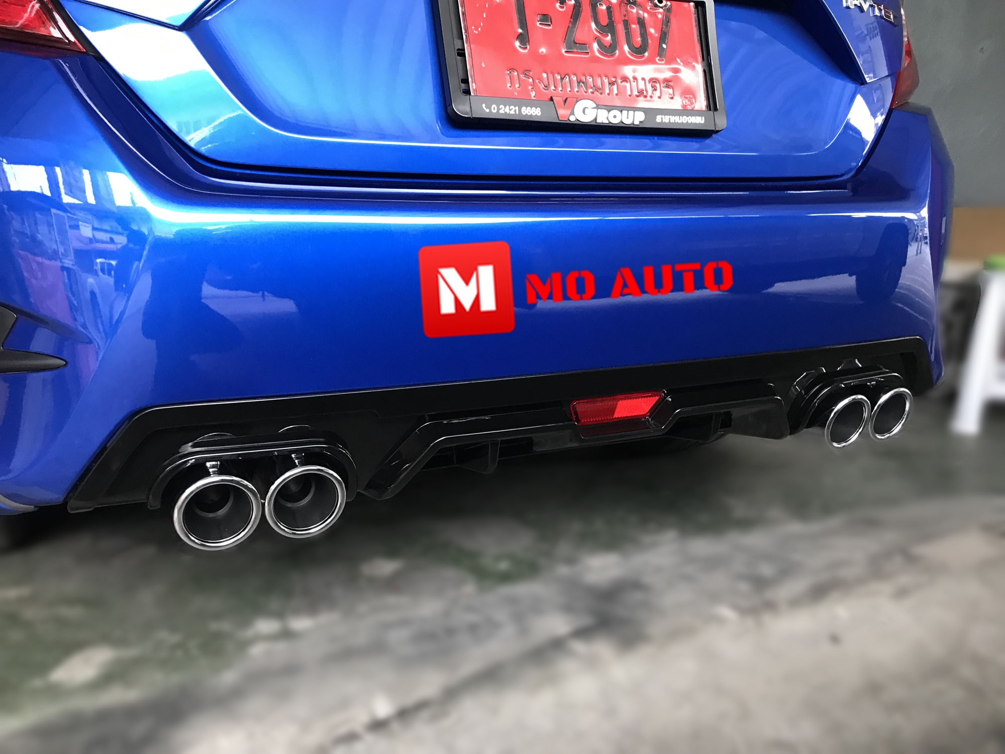 Diffuser ทรง Sport พร้อมปลายท่อหลอก CIVIC FC 2016-2021