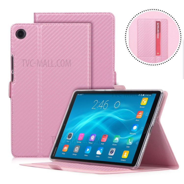 Case Huawei MediaPad M5 / Pre-Order * WY-1629 เคสผิวคาร์บอนไฟเบอร์ *