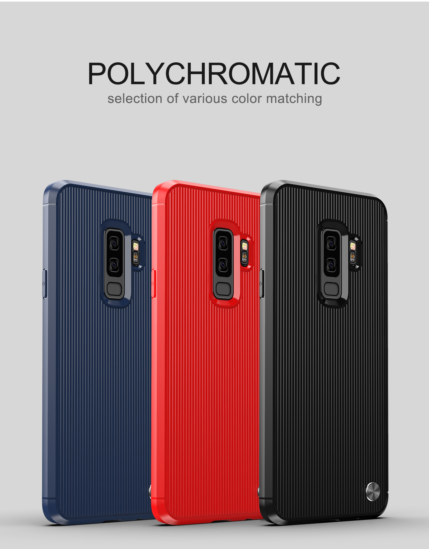 Case Samsung Galaxy S9 Plus / Pre-Order * เคส TPU Stripe Texture ยืดหยุ่นและทนทานต่อการใช้งาน ลายเนื้อกันลื่น *