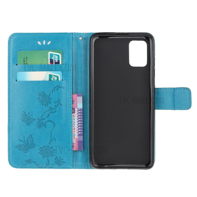 Case Samsung Galaxy A31 / Pre-Order * เคสหนังพิมพ์ลายดอกไม้ผีเสื้อพร้อมกระเป๋าสตางค์ *